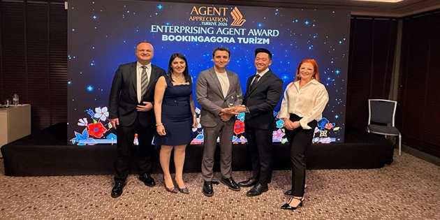 BookingAgora’ya Singapore Airlines’tan Enterprising Agent Ödülü